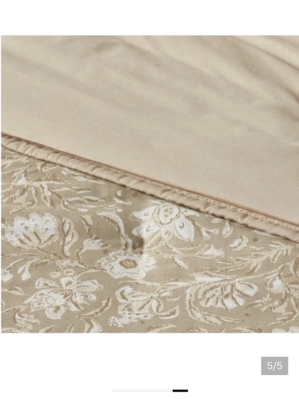 Threshold F/Q Lofty 3-Piece Cotton Viole , Moss Green /Cream. Quilt and 2 Shams